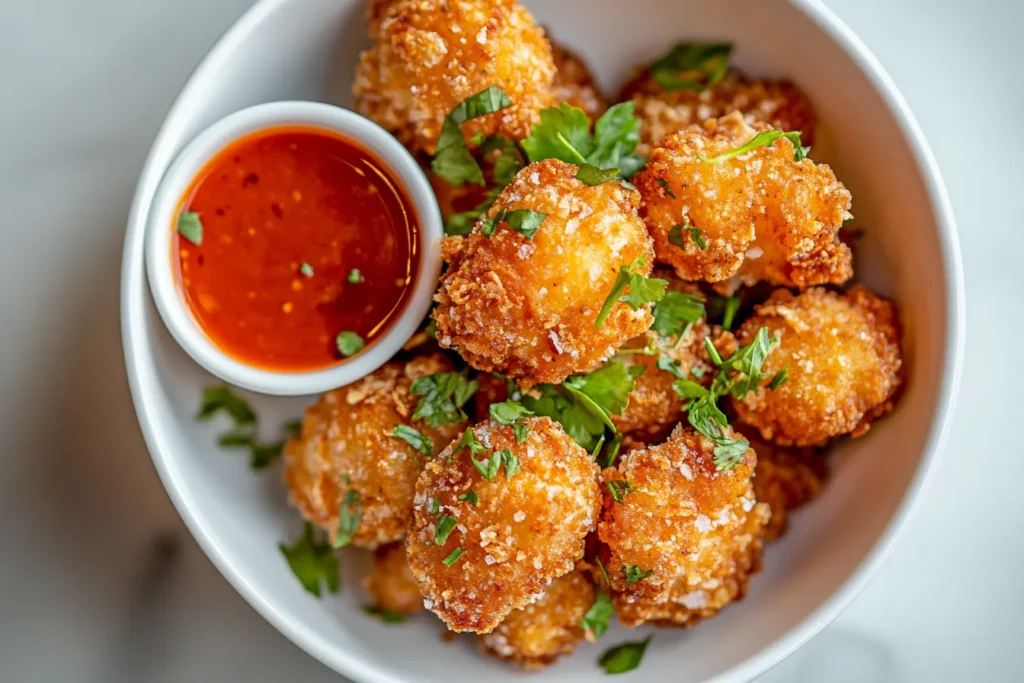 Nahaufnahme von knusprigem Fried Chicken