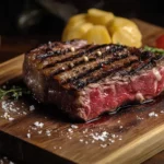 Traditionelles südamerikanisches Asado mit verschiedenen Fleischstücken auf Holzkohlegrill