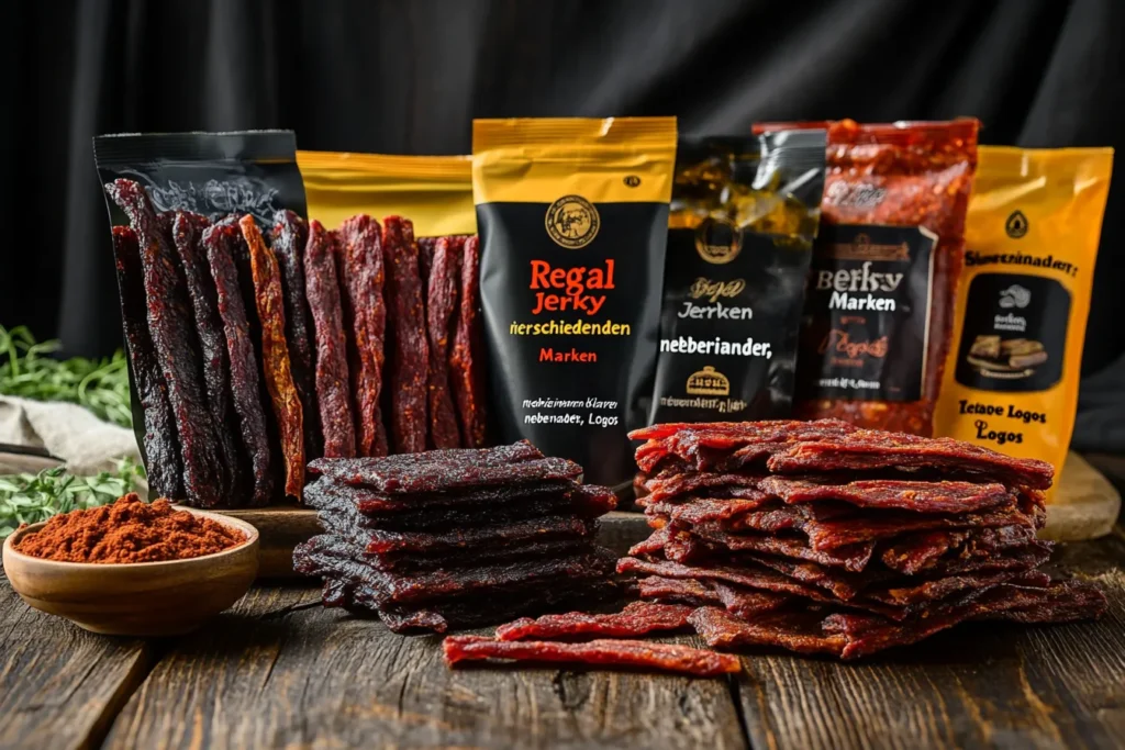 Jerky-Marken im Regal