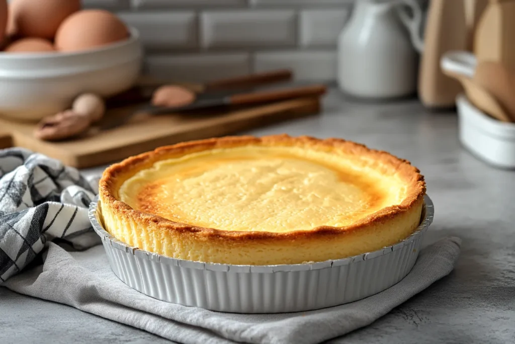 Cracked cheesecake top