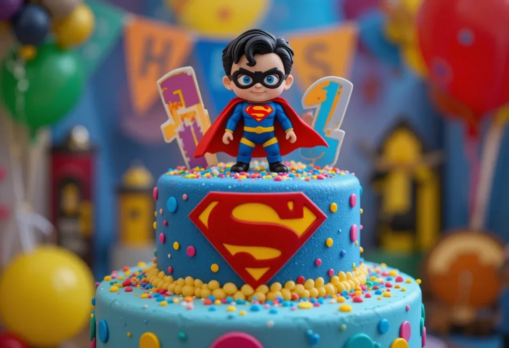 Bunter Cake Topper für Kindergeburtstag