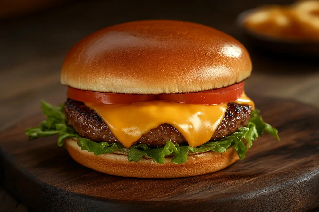 Käseburger mit doppeltem Käse