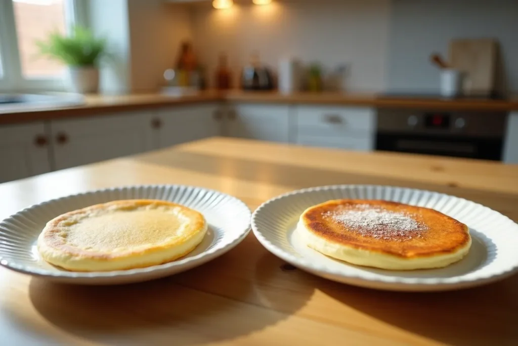 Vielfalt an Pfannkuchenbelägen auf einem Tisch