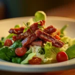 Salat mit Jerky-Topping