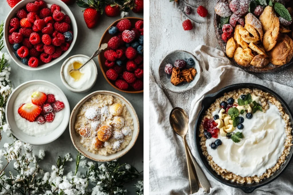 Seasonal German breakfast dishes