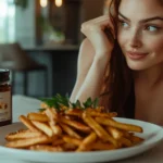 Golden fries cooked in beef tallow