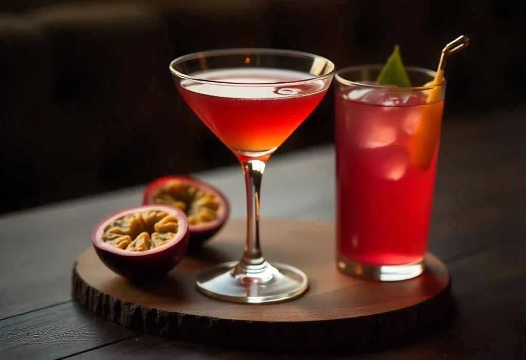 Virgin Pornstar Martini mit alkoholfreiem Sekt und Frucht