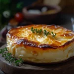 Käsekuchen mit typischen Backfehlern und Rissen