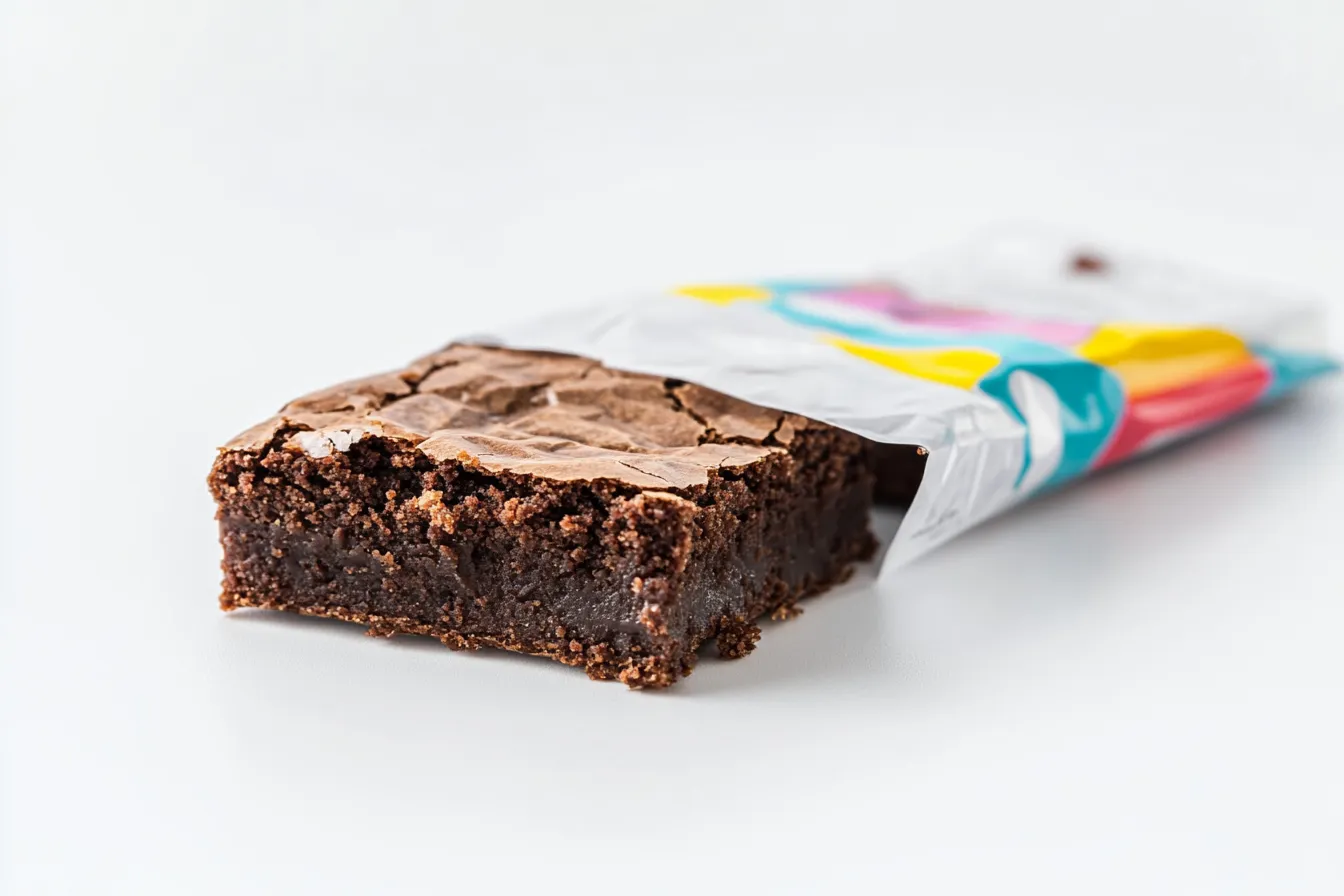Mr Brownie Einzelverpackung mit frischem Brownie