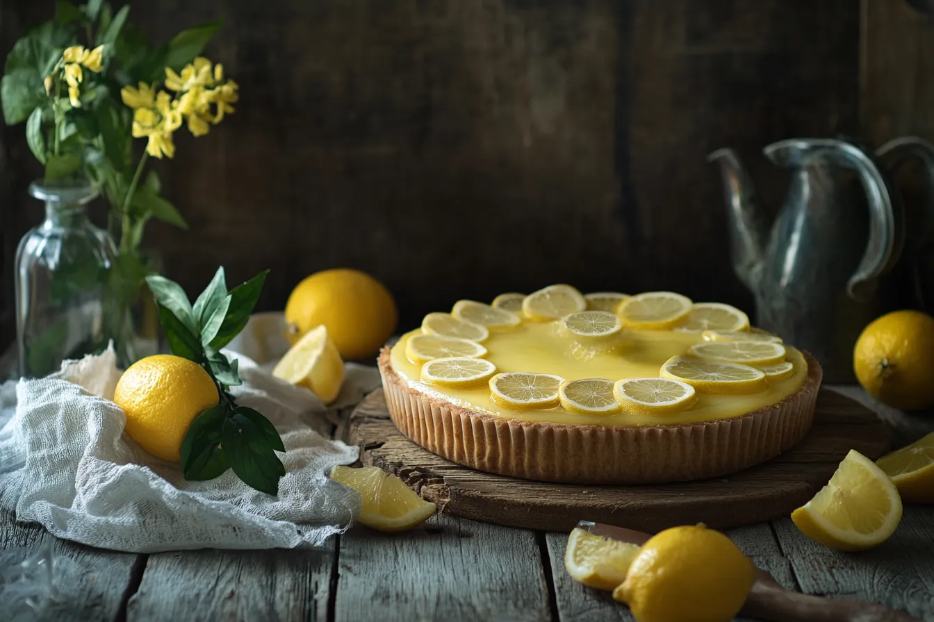 „Frisch gebackener Zitronenkuchen mit Glasur“