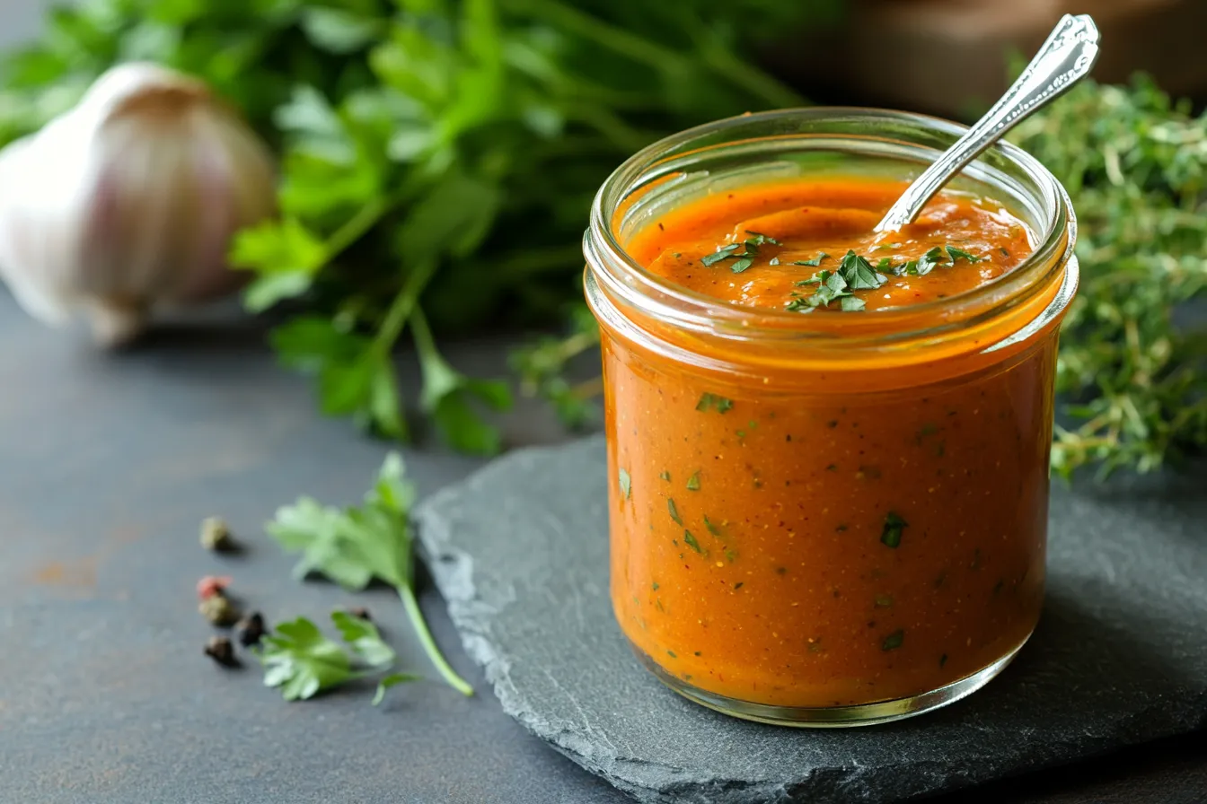 „Hausgemachte Burgersauce im Glas“
