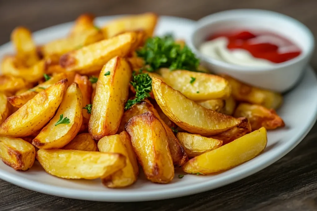 Luftfrittierte Pommes aus dem Airfryer
